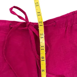 Company Collection Fuchsia Pink Linen Blend Shorts Elastic Waist‎ Drawstring LG thumbnail 6