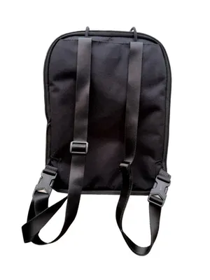 Nike Black Backpack with Front Pocket and Adjustable Straps thumbnail 2