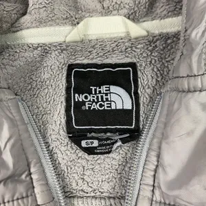 The‎ North Face Jacket Womens Small Gray Hooded Full Zip Fleece Embroidered Logo thumbnail 5