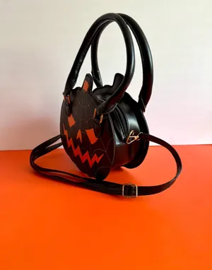Halloween Pumpkin Crossbody Bag (2799) 🎃 Black thumbnail 3