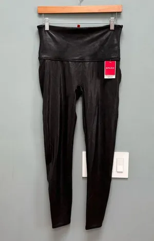 SPANX Faux Leather Leggings Black XL thumbnail 4