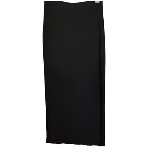 WHITE HOUSE BLACK MARKET Black Faux Wrap Draped‎ Slit Pencil Skirt Medium thumbnail 5
