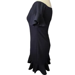 Hello Molly Rosario Off-Shoulder Navy Blue Mini Dress Bodycon Women's Sz‎ 8 thumbnail 2