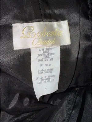 Roberta Bridal Black dress Size 2 thumbnail 4