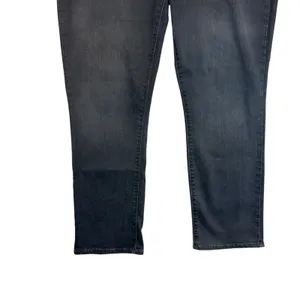 Levi Strauss Classic Straight Gray Jeans Women Wardrobe Staple Size 33 (16)‎ thumbnail 4