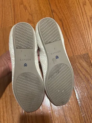 Rothy’s Square Toe Ballet Flats Size 8 White thumbnail 4