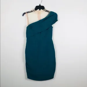 Aijek Toga Dress Green Revolve thumbnail 5