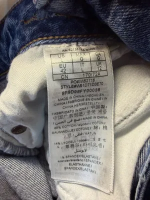Guess Y2K asymmetrical jean mini skirt raw hem size large. thumbnail 5