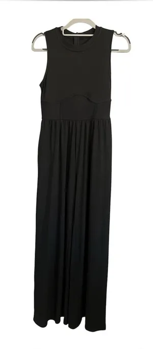 Cider Solid Sleeveless Wide Leg Jumpsuit thumbnail 1