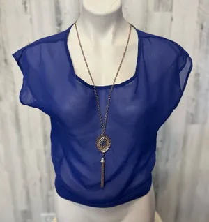Blue blouse Blue Size M thumbnail 1