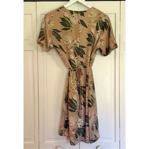 Aritzia Babaton Wallace pink floral faux wrap dress small thumbnail 13