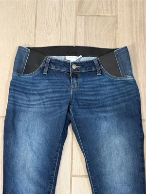 Isabel Maternity by Ingrid & Isabel Slim-Fit Jeans in Dark Blue thumbnail 3