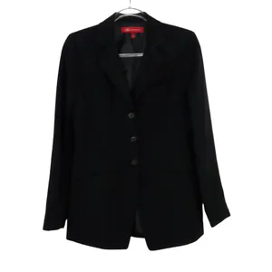 Anne Klein Black Pinstripe Blazer Formal Corpcore Small thumbnail 3