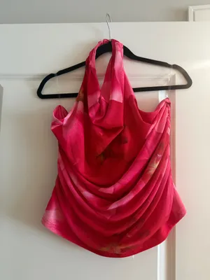 Peppermayo Pink Hibiscus Halter Top thumbnail 4