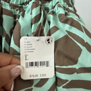 FP Movement L Mint‎ Brown Shorts Ruffle Layered Abstract Zebra Print NWT thumbnail 8