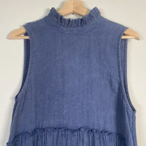 Simply Southern Blue Tiered Cotton Dress Size Small Coastal Cottage‎ Minimal NWT thumbnail 2