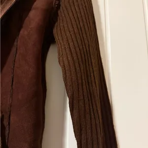 Y2K Cozy Brown Teddy Jacket with Hood Size M thumbnail 5