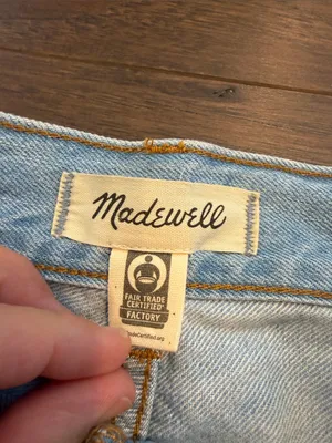 Madewell 90s Straight Crop Jeans Light Wash Distressed Size 26 - P29 thumbnail 3