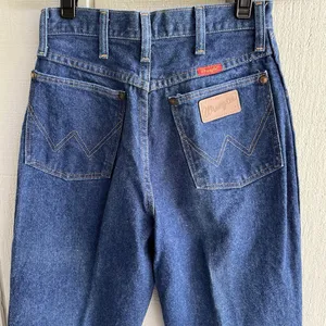 Wrangler Women’s 7/8 Vintage 90s‎ Made in USA Blue Jeans Cowboy Cut Original Fit thumbnail 3