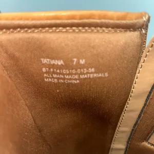 Bare Traps Women's Tan Leather Knee-High Boots thumbnail 4