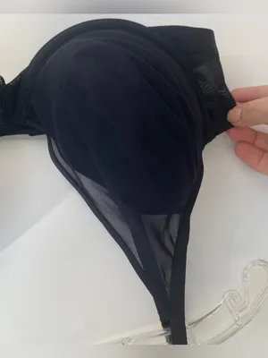 Soma bra black lightest lift mesh plunge underwire sexy comfortable 40C thumbnail 2
