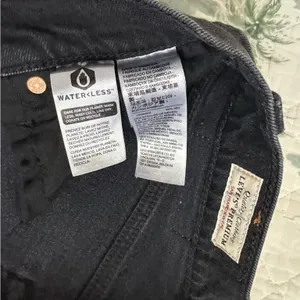 Levi’s Premium Ribcage Shorts Black Lake Raw Hem 28 Cutoff thumbnail 11