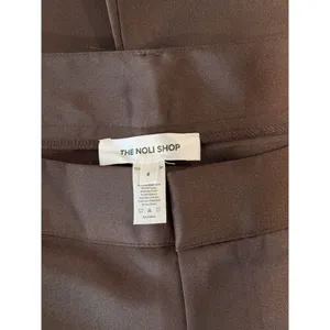 The Noli Shop Womens Pants Brown Milan Satin Cargo Relaxed Full Length Trouser 8 thumbnail 4