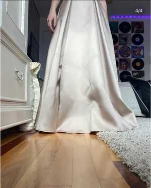 Prom Dress Gold Size 6 thumbnail 4