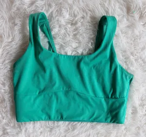 Gymshark Sweat Seamless Longline Sports Bra Emerald Green Size M B4A9L thumbnail 1