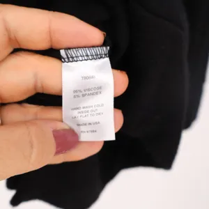 TART Hoodie Women's S Black Ruffle Pocket Long Sleeve Pullover Excellent thumbnail 3