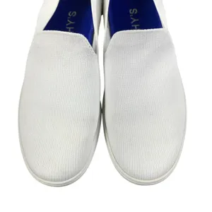 ROTHY'S The Original Slip On Sneaker Women 8.5 White Classic Street Lifestyle thumbnail 9