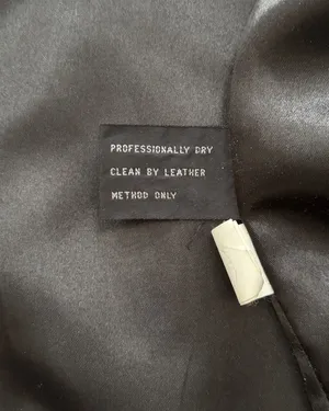Jacqueline Ferrar Black Leather Trench Coat – Made in Korea thumbnail 12