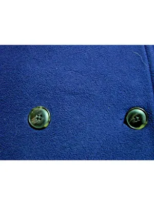 L.L. LL Bean Periwinkle Fleece Double Breasted Pea Coat Women Medium Winter Coat thumbnail 5