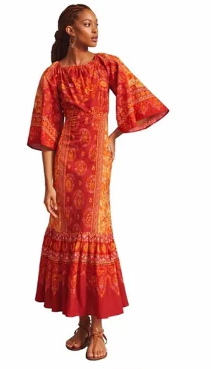 FARM Rio Combuco Cutout Maxi Dress Women’s Size M Boho thumbnail 1