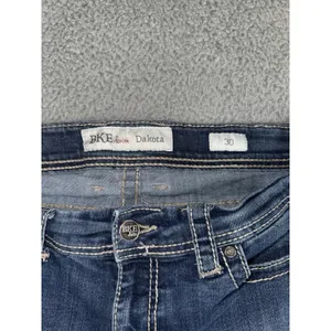 Buckle Bke Denim Jeans Women 30 Low‎ Rise Cropped Thick Stitch Y2K Western Retro thumbnail 6