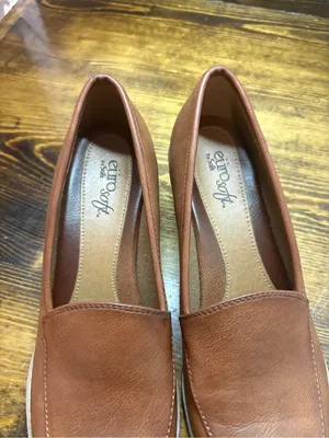 Eurosoft brown heeled loafers size 8 thumbnail 5
