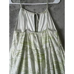 Charlie Holiday Pricilla Maxi Abstract Print Tiered Halter Maxi Dress Cotton 6 thumbnail 4