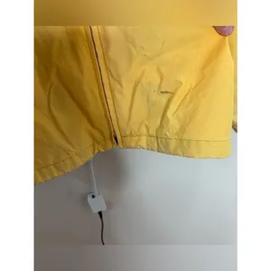 GAP Yellow Hooded Windbreaker zip up rain jacket coat size medium thumbnail 3