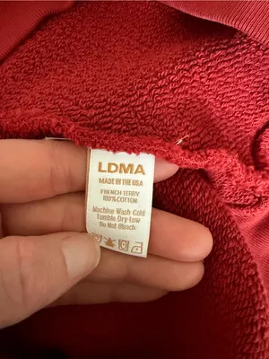 LDMA All Day Crew & All Day Straight Leg Sweats Poppy Size Medium Loungewear thumbnail 7