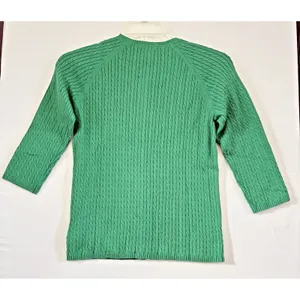 L.L. Bean Women's Kelly Green Spring Cardigan Sweater Small Regular‎ NwT thumbnail 2