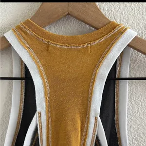 Free People Racerback fitted colorblock tank shirt XS thumbnail 4