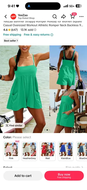 YeeZaa Strappy Romper for Women thumbnail 2