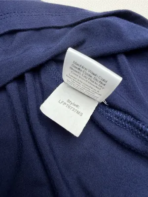 Sojourn Womens Small Petite Navy Blue V Neck Puff Sleeve Knit Top Made USA thumbnail 6