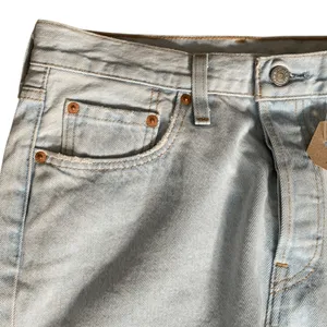 Levi’s 501 Original Floral Embroidered Straight Leg Jeans 28x30‎ Light Wash thumbnail 3