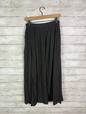 Lulus Midsummer Memories Black Mid-Rise Maxi Skirt Size Small thumbnail 5