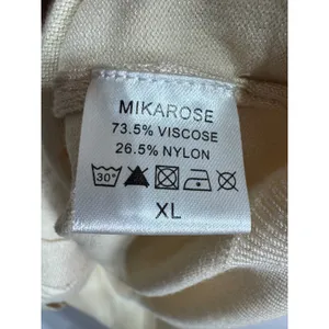 Mikarose‎ XL Cream Cardigan Women's Lace Front Button Up Modest Romantic thumbnail 4