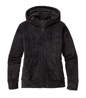 Patagonia Plush Synchilla Hoody Womens M Black Full Zip Fleece Jacket 20954 thumbnail 1