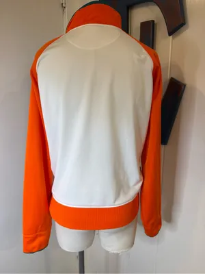 Reebok Miami Dolphins White and Orange Athletic Zip Jacket Sz M thumbnail 2