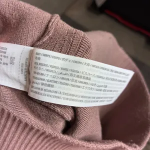 Abercrombie & Fitch Womens Small Ribbed Square Neck Long Sleeve Sweater Mauve thumbnail 5