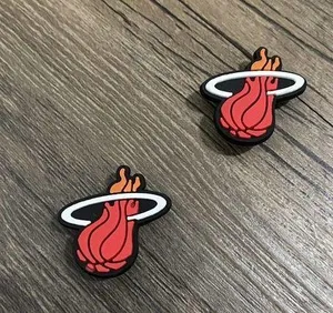 Miami Heat Basketball Team Sports Charm For Crocs Shoe Charms - 2 Pieces thumbnail 2